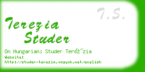 terezia studer business card